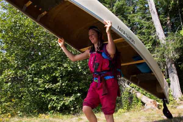 ToDoOntario - Algonquin Park Voyageur Quest, canoe carrier