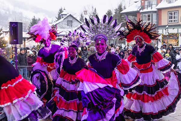 ToDoOntario - Blue Mountain Village Winterfest Carribean Carnival dancers group