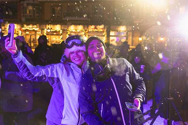 ToDoOntario - Blue Mountain Village Winterfest Carribean Carnival couple