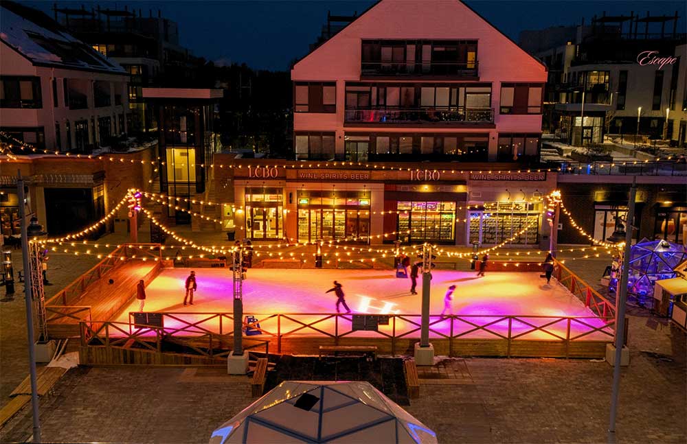 ToDoOntario - Friday Harbour Resort, Skate Escape @ night