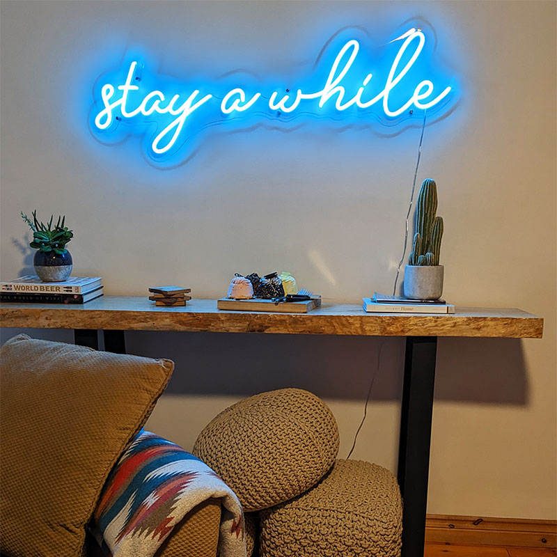 ToDoOntario - H2H Cottage Co, Stay Awhile sign