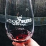 ToDoOntario - Muskoka Lakes Farm & WInery, cranberry wine in glass