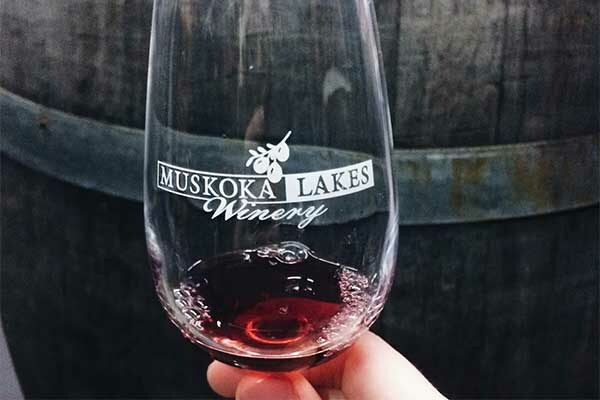 ToDoOntario - Muskoka Lakes Farm & WInery, cranberry wine in glass