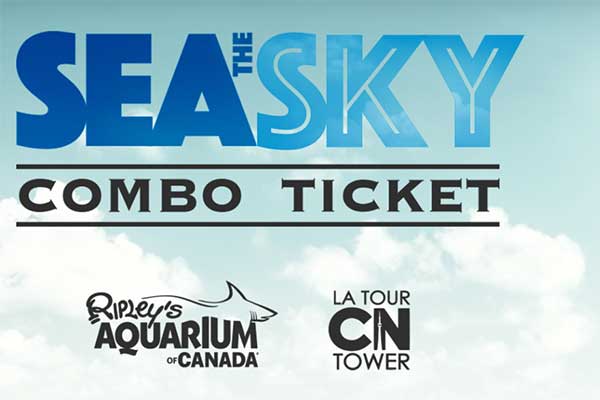 ToDoOntario - Ripley's Aquarium of Canada, Sea the Sky Combo Ticket