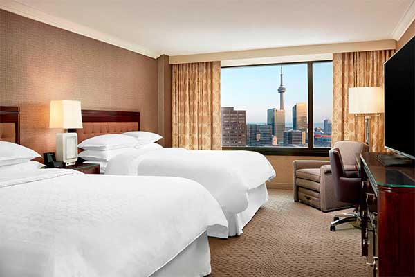 ToDoOntario - Sheraton Centre Toronto Hotel, room view of CN Tower