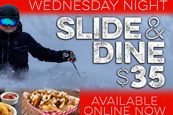 ToDoOntario - Snow Valley Resort, Wednesday Slide & Dine