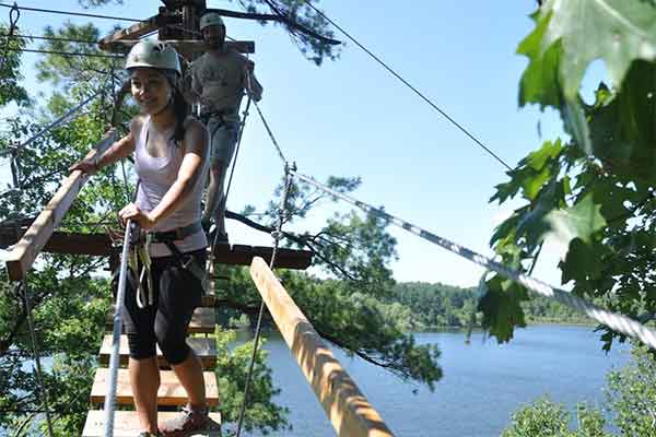 ToDoOntario - Treetop Trekking, red-tail hawk observation course