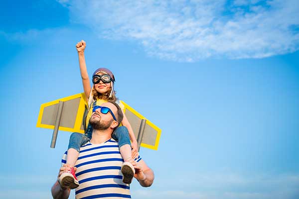 ToDoOntario - father, daughter in airplane costume