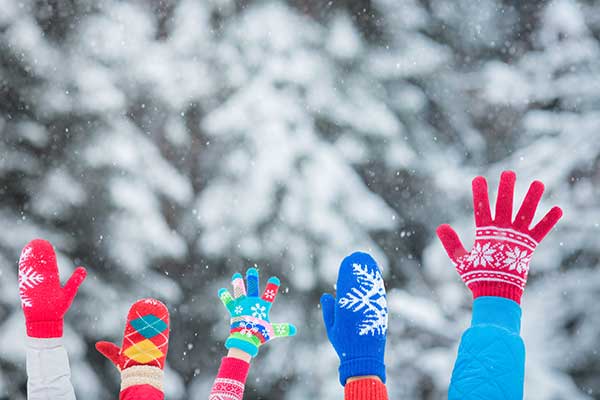 Hands Up, childrens' mittens, winter